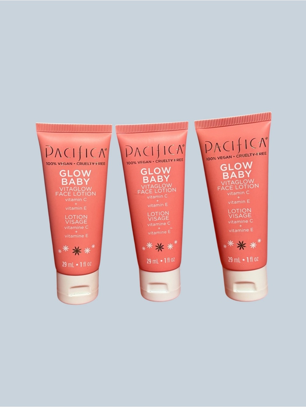 BUNDLE OF 3!! Pacifica Glow Baby Vitaglow Face Lotion - NEW & SEALED - Picture 1 of 4